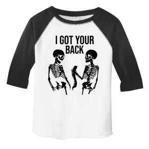 I Got Your Back Funny Skeleton Toddler Fine Jersey T-Shirt