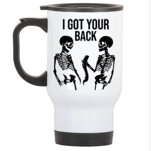 I Got Your Back Funny Skeleton Stainless Steel Travel Mug