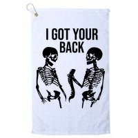 I Got Your Back Funny Skeleton Golf Towel