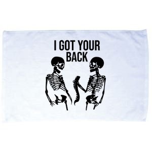 I Got Your Back Funny Skeleton Microfiber Hand Towel