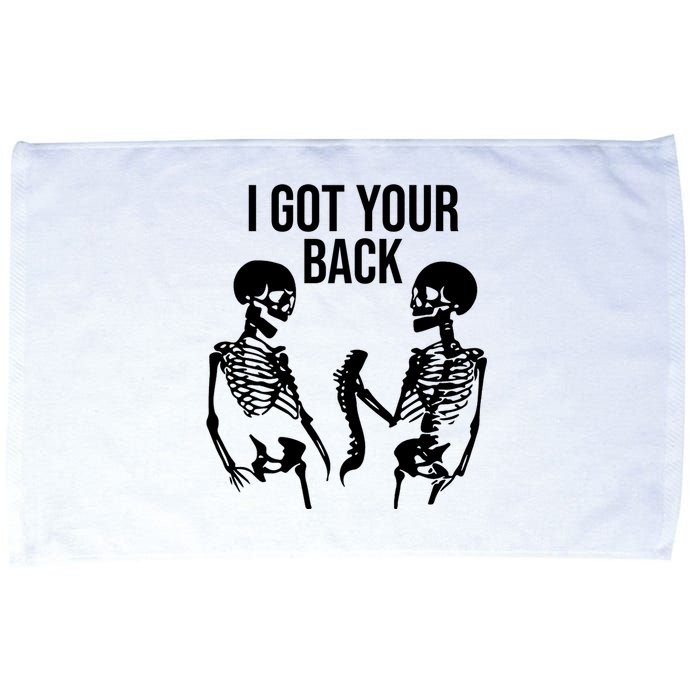 I Got Your Back Funny Skeleton Microfiber Hand Towel