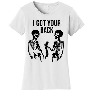 I Got Your Back Funny Skeleton Women's T-Shirt