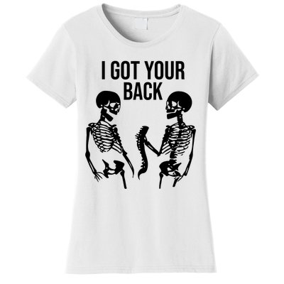 I Got Your Back Funny Skeleton Women's T-Shirt