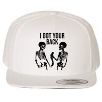 I Got Your Back Funny Skeleton Wool Snapback Cap