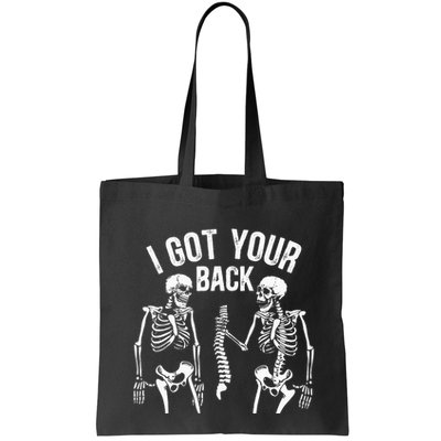 I Got Your Back Skeleton Spine Halloween Costume Bag