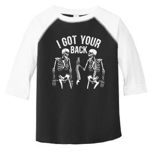 I Got Your Back Skeleton Spine Halloween Costume Toddler Fine Jersey T-Shirt