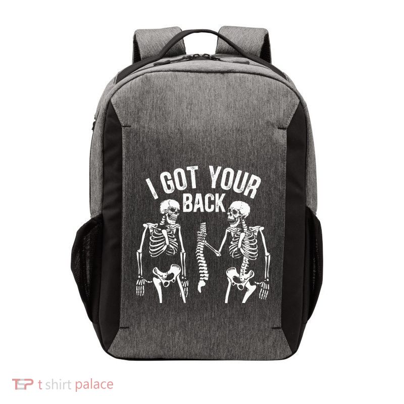 I Got Your Back Skeleton Spine Halloween Costume Vector Backpack