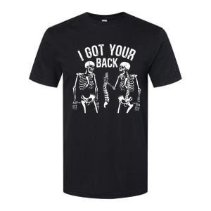 I Got Your Back Skeleton Spine Halloween Costume Softstyle CVC T-Shirt