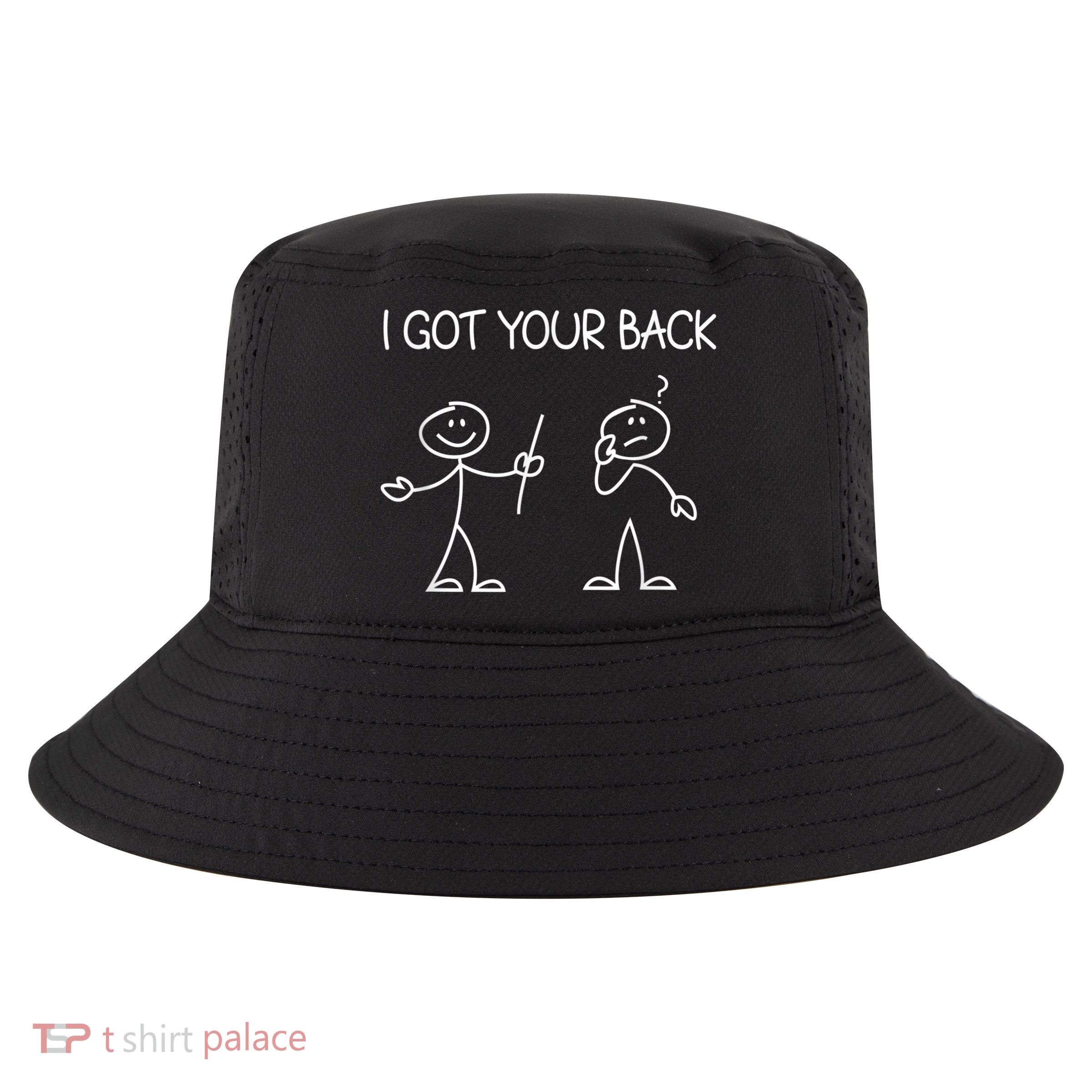 I Got Your Back Stick Figure Cool Comfort Performance Bucket Hat