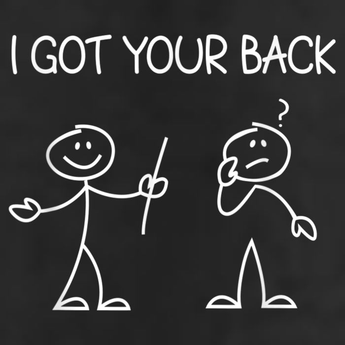 I Got Your Back Stick Figure Cool Comfort Performance Bucket Hat