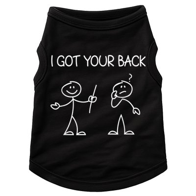I Got Your Back Stick Figure Doggie Tank