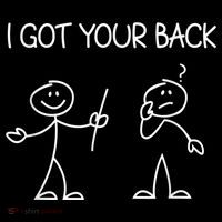 I Got Your Back Stick Figure Impact Tech Backpack
