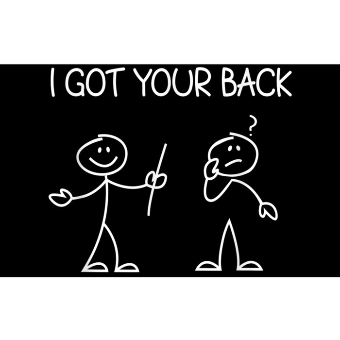 I Got Your Back Stick Figure Bumper Sticker