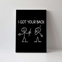 I Got Your Back Stick Figure Canvas