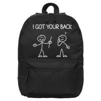 I Got Your Back Stick Figure 16 in Basic Backpack