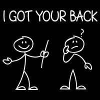 I Got Your Back Stick Figure 16 in Basic Backpack