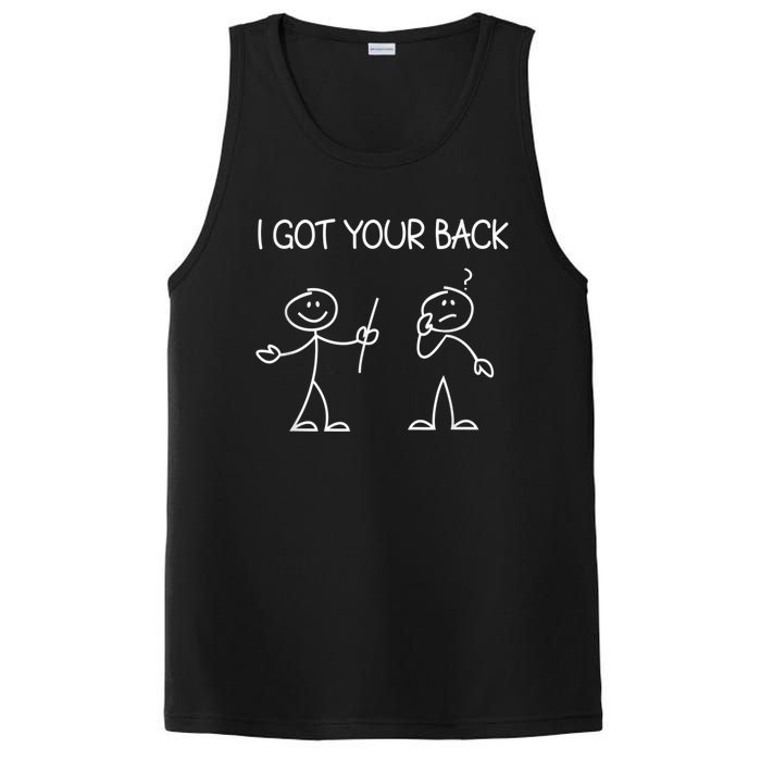 I Got Your Back Stick Figure PosiCharge Competitor Tank