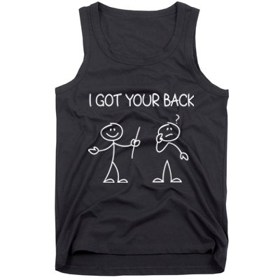 I Got Your Back Stick Figure Tank Top