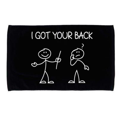 I Got Your Back Stick Figure Microfiber Hand Towel