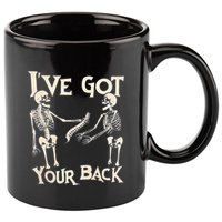 Ive Got Your Back Halloween Skeleton Skull 11oz C Handle Ceramic Mug