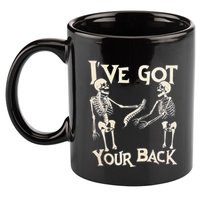Ive Got Your Back Halloween Skeleton Skull 11oz C Handle Ceramic Mug