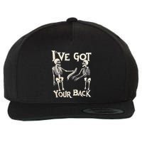 Ive Got Your Back Halloween Skeleton Skull Wool Snapback Cap