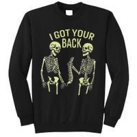 I Got Your Back Halloween Skeleton Skull Sarcastic Tall Sweatshirt