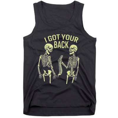 I Got Your Back Halloween Skeleton Skull Sarcastic Tank Top