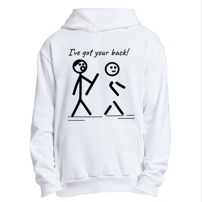 I Got Your Back Stick Figure Friendship Sarcasm Urban Pullover Hoodie