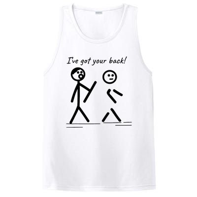 I Got Your Back Stick Figure Friendship Sarcasm PosiCharge Competitor Tank