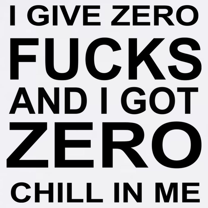 I Give Zero Fucks And I Got Zero Chill In Me Women's V-Neck T-Shirt