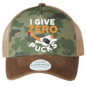 Ich Gebe Zero Pucks Hockey Gift Funny Sports Word Game Great Gift Legacy Tie Dye Trucker Hat