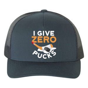 Ich Gebe Zero Pucks Hockey Gift Funny Sports Word Game Great Gift Yupoong Adult 5-Panel Trucker Hat