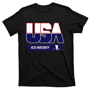 Ice Hockey 2024 Souvenir Usa Team T-Shirt