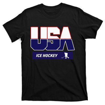 Ice Hockey 2024 Souvenir Usa Team T-Shirt