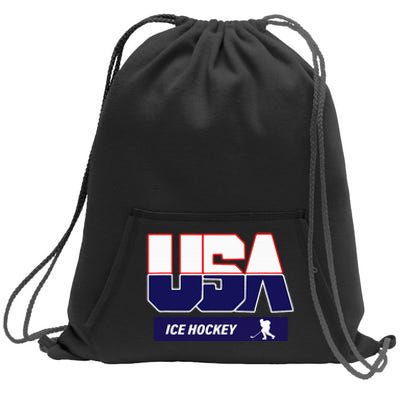 Ice Hockey 2024 Souvenir Usa Team Sweatshirt Cinch Pack Bag