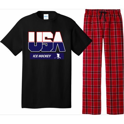 Ice Hockey 2024 Souvenir Usa Team Pajama Set