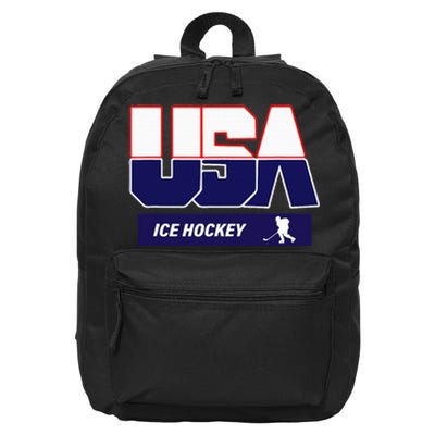 Ice Hockey 2024 Souvenir Usa Team 16 in Basic Backpack