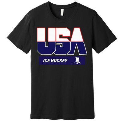 Ice Hockey 2024 Souvenir Usa Team Premium T-Shirt