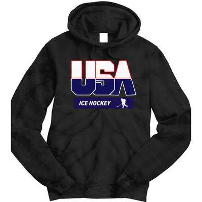 Ice Hockey 2024 Souvenir Usa Team Tie Dye Hoodie