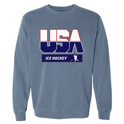 Ice Hockey 2024 Souvenir Usa Team Garment-Dyed Sweatshirt