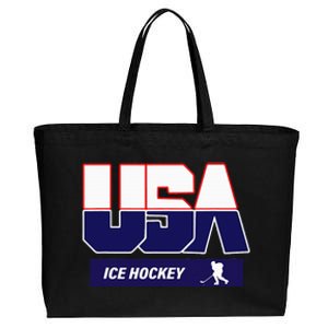 Ice Hockey 2024 Souvenir Usa Team Cotton Canvas Jumbo Tote