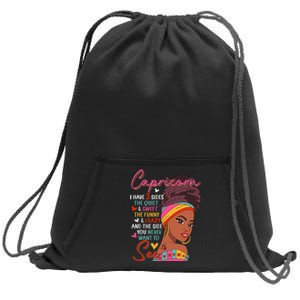 I Have 3 Side Capricorn  Cool Zodiac Astrology Star Sign Sweatshirt Cinch Pack Bag