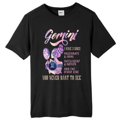 I Have 3 Sides Gemini Zodiac Sign Tall Fusion ChromaSoft Performance T-Shirt