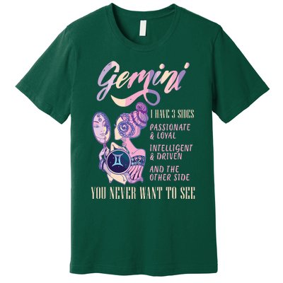 I Have 3 Sides Gemini Zodiac Sign Premium T-Shirt