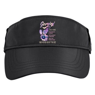 I Have 3 Sides Gemini Zodiac Sign Adult Drive Performance Visor