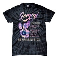 I Have 3 Sides Gemini Zodiac Sign Tie-Dye T-Shirt