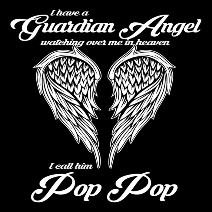 I Have A Guardian Angel In Heaven I Call Him Pop Pop Gift Bucket Hat