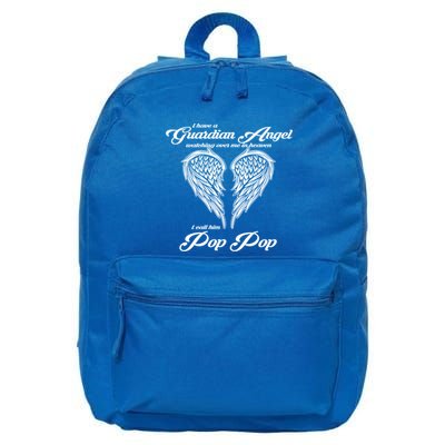 I Have A Guardian Angel In Heaven I Call Him Pop Pop Gift 16 in Basic Backpack