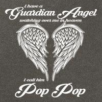 I Have A Guardian Angel In Heaven I Call Him Pop Pop Gift Cotton Canvas Backpack